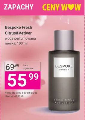 Woda perfumowana męska Fresh Citrus & Vetiver promocja w Hebe