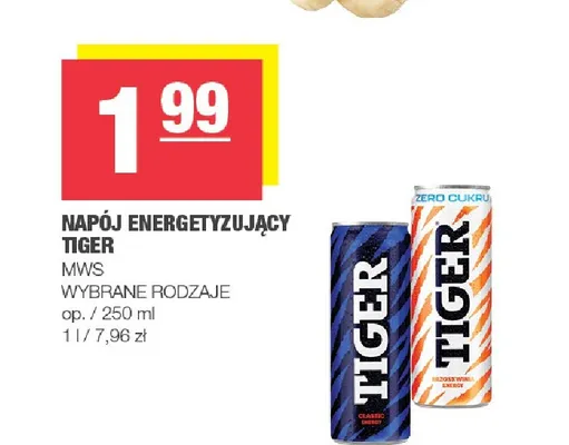 Napój energetyzujący Tiger promocja w SPAR
