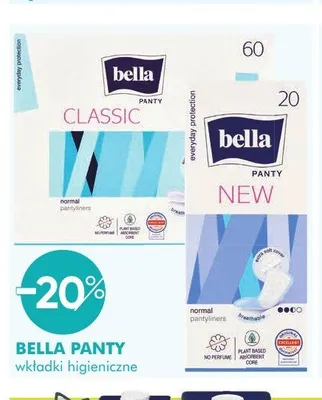 Wkładki higieniczne Bella Panty promocja w Super-Pharm