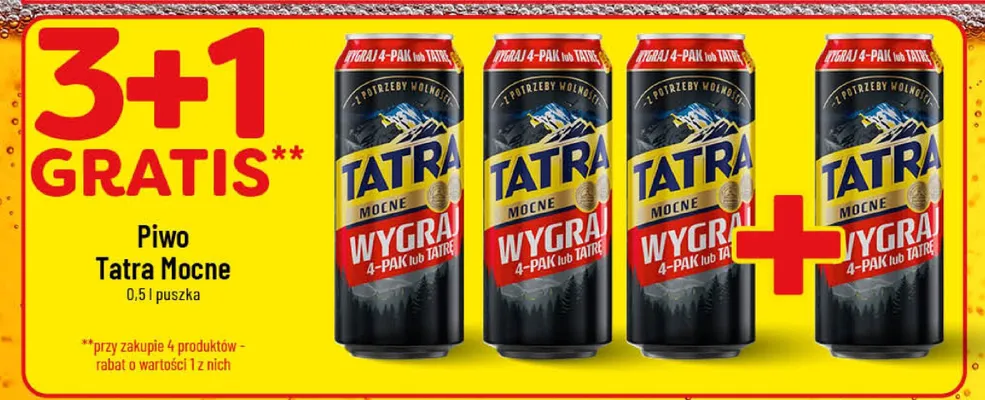 Piwo Tatra Mocne promocja w POLOmarket