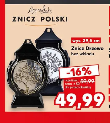 Znicz Drzewo bez wkładu Adamczewski promocja w Kaufland