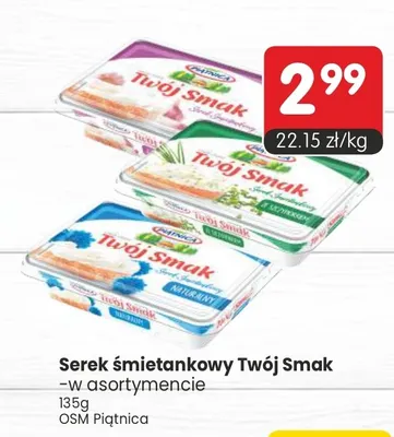 Serek śmietankowy Twój Smak - w asortymencie promocja w Market Point