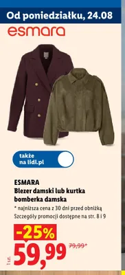 Kurtka bomberka damska Esmara promocja w Lidl