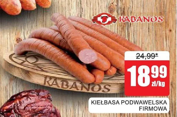 Kiełbasa Podwawelska Firmowa Kabanos promocja w Bingo