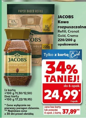 Kawa rozpuszczalna Refill Cronat Gold, Crema promocja w Kaufland