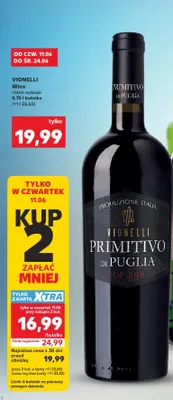 Wino Vionelli Primitivo di Puglia promocja w Kaufland