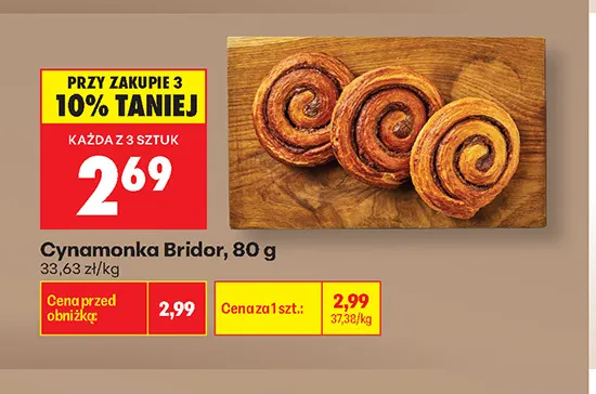 Cynamonka Bridor promocja w Biedronka