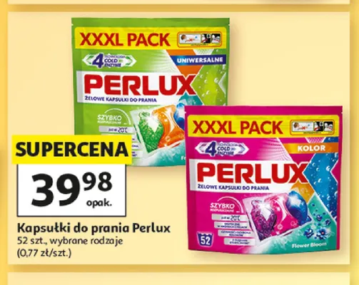 Kapsułki do prania Perlux promocja w Auchan