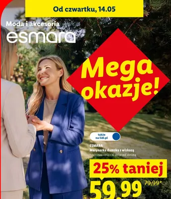Marynarka damska z wiskozą Esmara promocja w Lidl