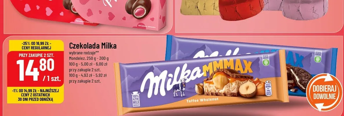 Cukierki Serduszka Choco Jello Classic lub Prosecco promocja w POLOmarket