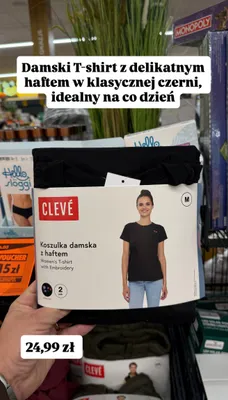 Koszulka damska z haftem promocja w Biedronka