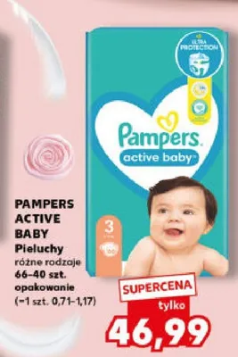 Pieluchy różne rodzaje 66-40szt. promocja w Kaufland