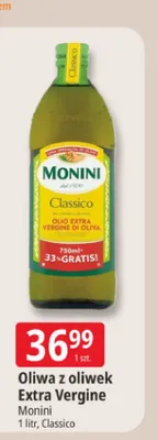 Oliwa z oliwek Extra Vergine Monini Classico promocja w Leclerc
