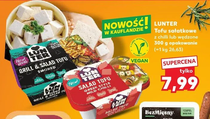 Tofu sałatkowe wędzone Lunter promocja w Kaufland