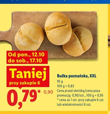 Bułka poznańska XXL promocja w Lidl