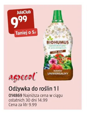 Odżywka do roślin 1 l Agrecol promocja w Jula