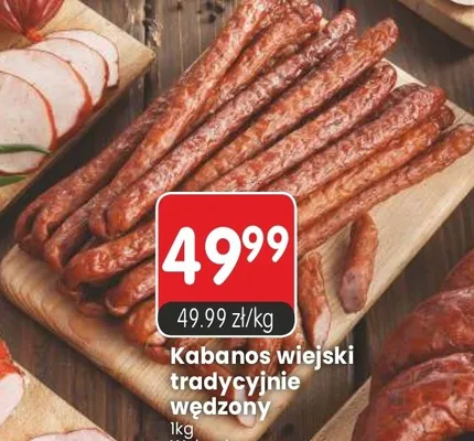 Kabanos wiejski tradycyjnie wędzony promocja w Market Point