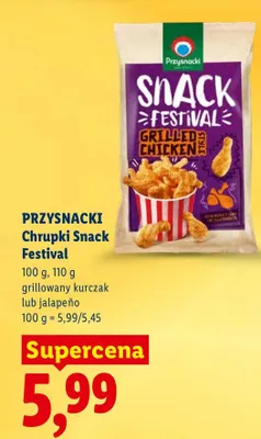 Chrupki Snack Festival grillowany kurczak lub jalapeño promocja w Lidl