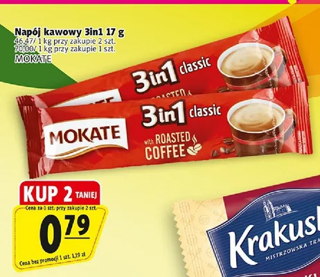 Napój kawowy Mokate 3in1 classic promocja w Prim Market