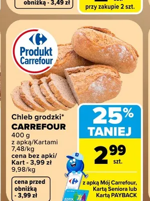Chleb grodzki Carrefour promocja w Carrefour