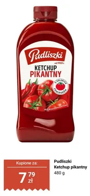 Ketchup pikantny Pudliszki promocja w Biedronka