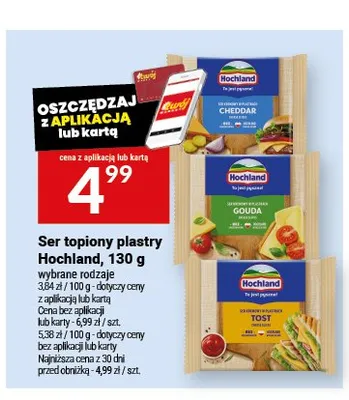 Ser topiony plastry Hochland Tost promocja w Twój Market