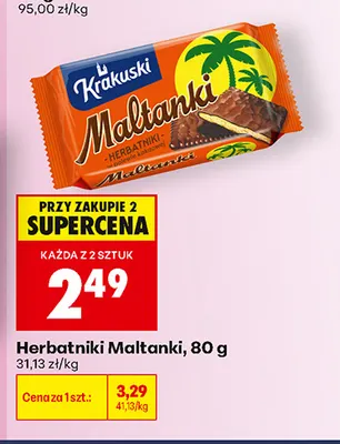 Herbatniki Maltanki Krakuski promocja w Biedronka