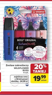 Zestaw zakreślaczy Stabilo Boss Original Wildflower Edition promocja w Carrefour