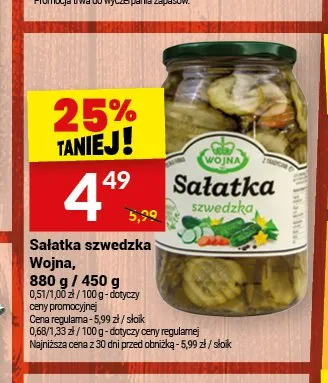 Sałatka szwedzka Wojna promocja w Twój Market