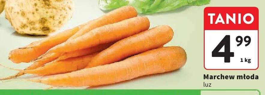 Marchew młoda luz promocja w Intermarche