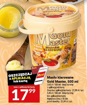 Masło klarowane Gold Master promocja w Twój Market