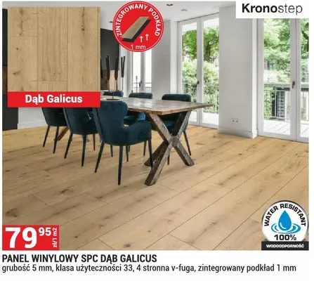 Panel winylowy SPC Dąb Galicus promocja w Merkury Market