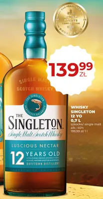 Whisky Singleton 12 YO szkocka single malt alk. 40% promocja w Duży Ben