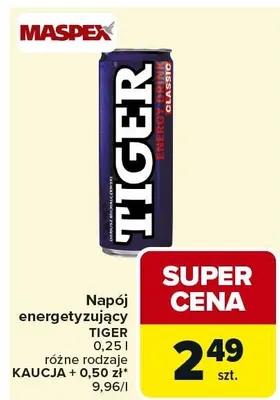 Napój energetyzujący różne rodzaje promocja w Carrefour