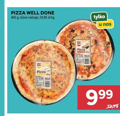 Pizza z szynką i pieczarkami Well Done promocja w Stokrotka