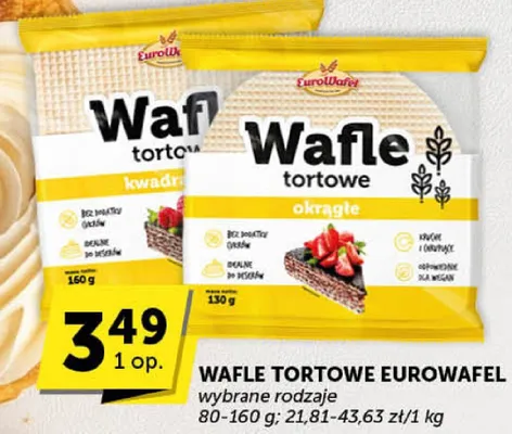 Wafle tortowe Eurowafel promocja w Euro Sklep
