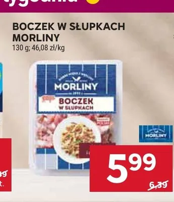 Boczek w słupkach Morliny promocja w Stokrotka