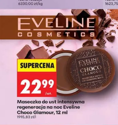 Maseczka do ust intensywna regeneracja na noc Eveline Choco Glamour promocja w Biedronka