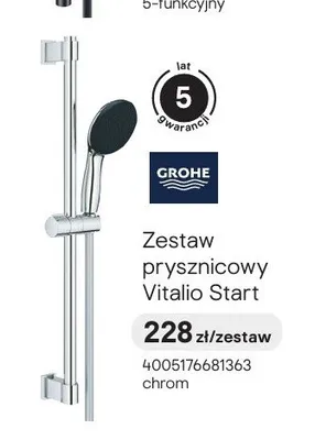 Zestaw prysznicowy GROHE Vitalio Start promocja w Castorama