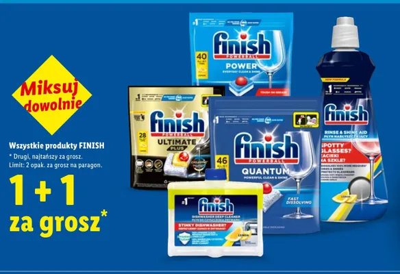 Wszystkie produkty Finish promocja w Lidl
