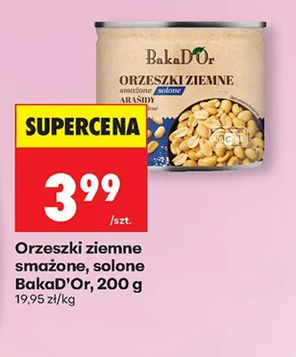 Orzeszki ziemne smażone solone BakaD'Or promocja w Biedronka