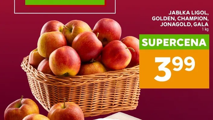 Jabłka szampion polska promocja w Stokrotka