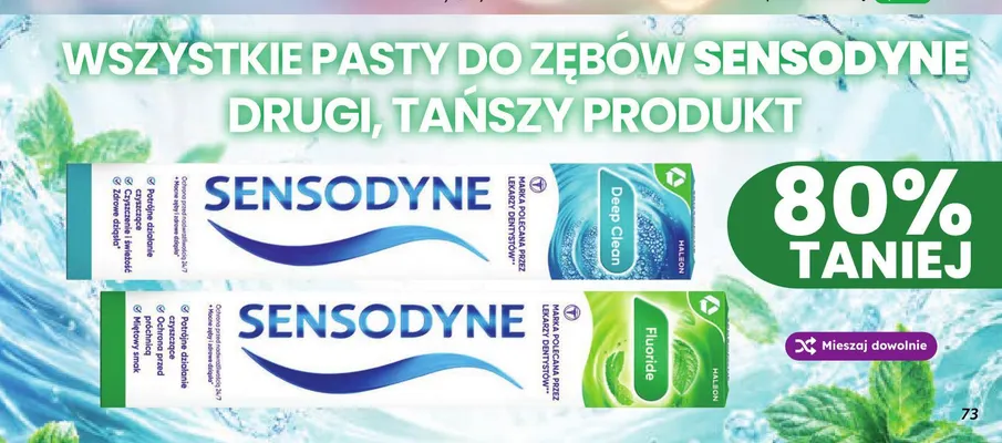 Pasta do zębów Sensodyne Fluoride promocja w Dino