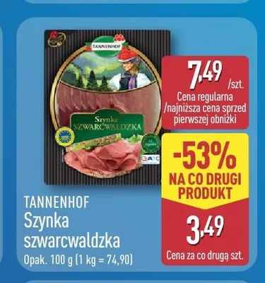 Szynka szwarcwaldzka Tannenhof promocja w Aldi