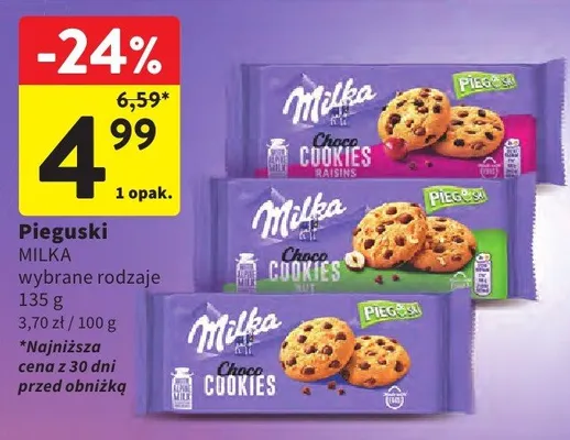 Ciastka wybrane rodzaje promocja w Intermarche