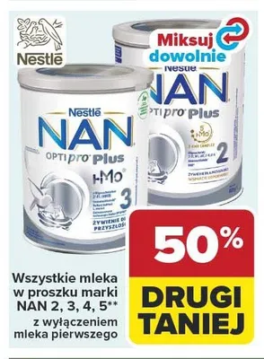 Mleko w proszku Nestlé NAN Optipro Plus 3 promocja w Carrefour