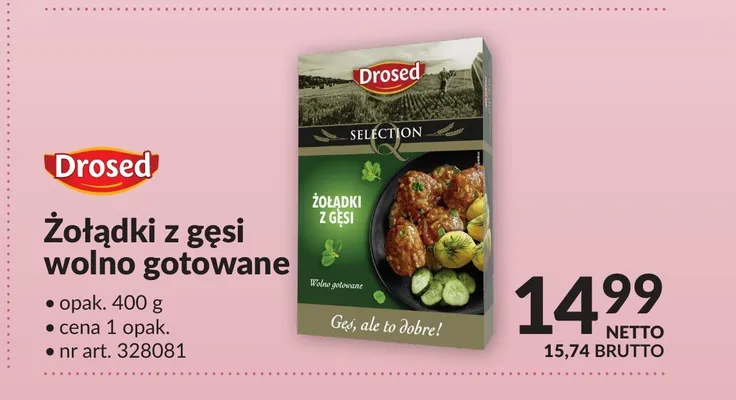 Żołądki z gęsi wolno gotowane Drosed promocja w Makro
