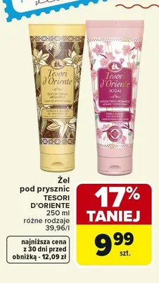 Żel pod prysznic TESORI D'ORIENTE promocja w Carrefour