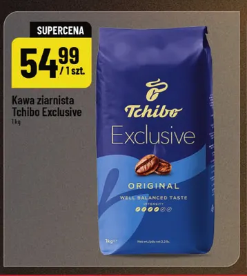 Kawa ziarnista Tchibo Exclusive promocja w POLOmarket