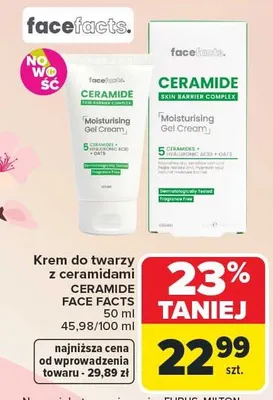 Krem do twarzy z ceramidami promocja w Carrefour